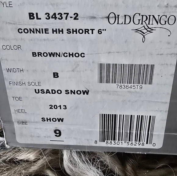 Old Gringo Black and White Ankle Boots - Picture 4 of 4